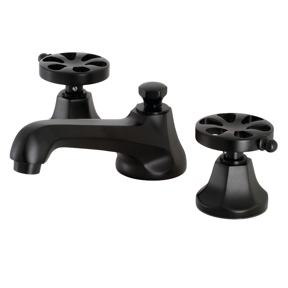 Belknap Widespread Bathroom Faucet in Matte Black