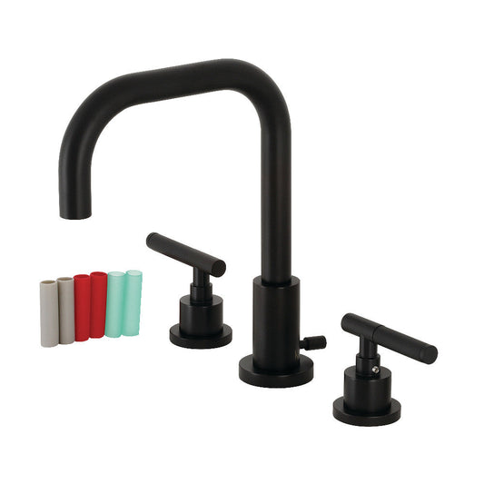 Kaiser Widespread Bathroom Faucet in Matte Black
