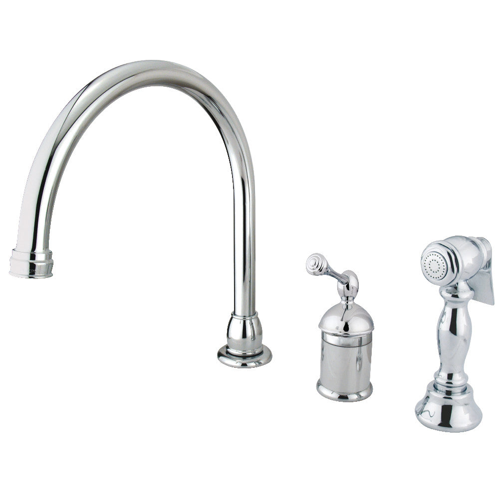 Georgian Widespread Kitchen Faucet in Polished Chrome