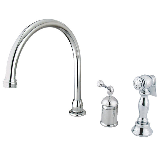 Georgian Widespread Kitchen Faucet in Polished Chrome
