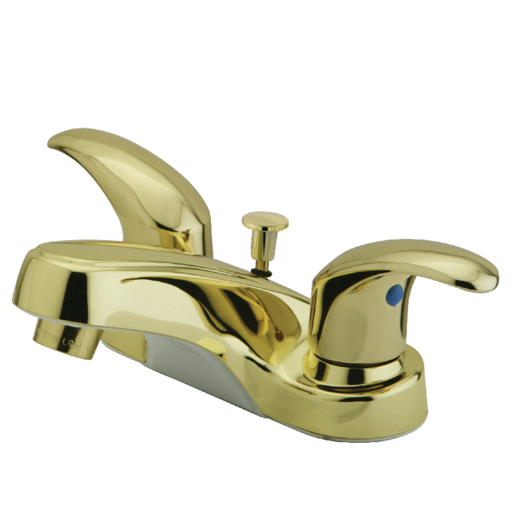 Legacy 4 Inch Centerset Bathroom Faucet in Polished Brass