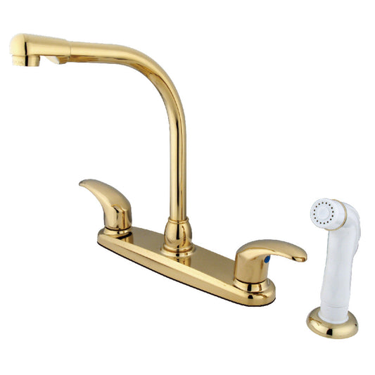 Legacy Centerset Kitchen Faucet in Polished Brass