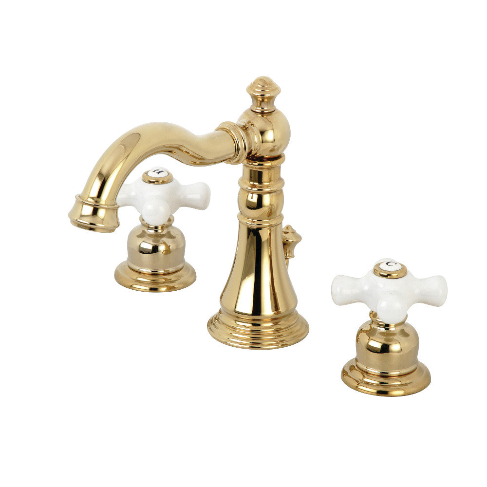 American Classic Widespread Bathroom Faucet in Polished Brass