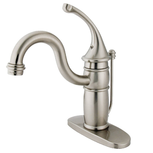 Georgian Single-Hole Bathroom Faucet in Brushed Nickel