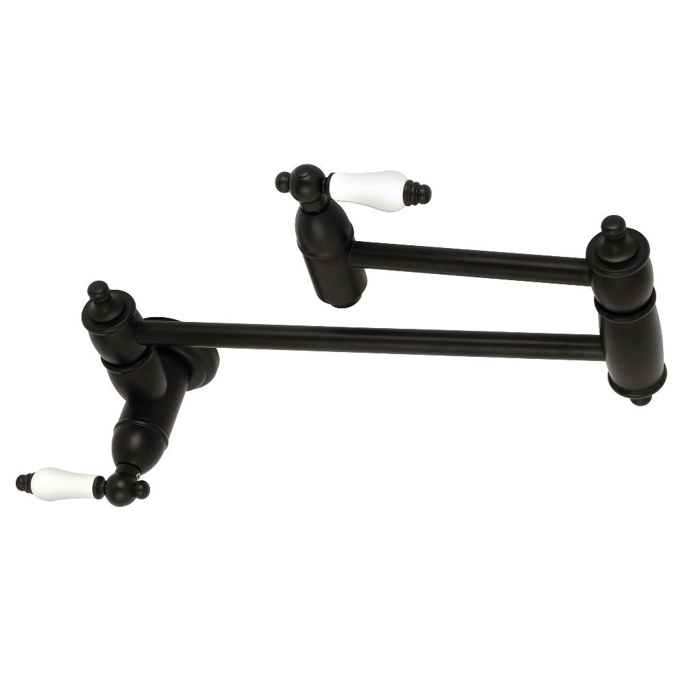 Restoration Pot Filler Faucet in Matte Black