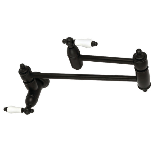 Restoration Pot Filler Faucet in Matte Black