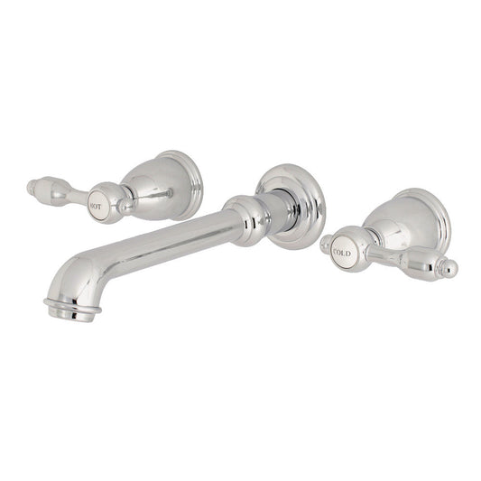 Tudor Wall-Mount Bathroom Faucet in Polished Chrome