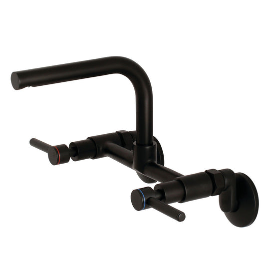 Concord Wall Mount Kitchen Faucet in Matte Black
