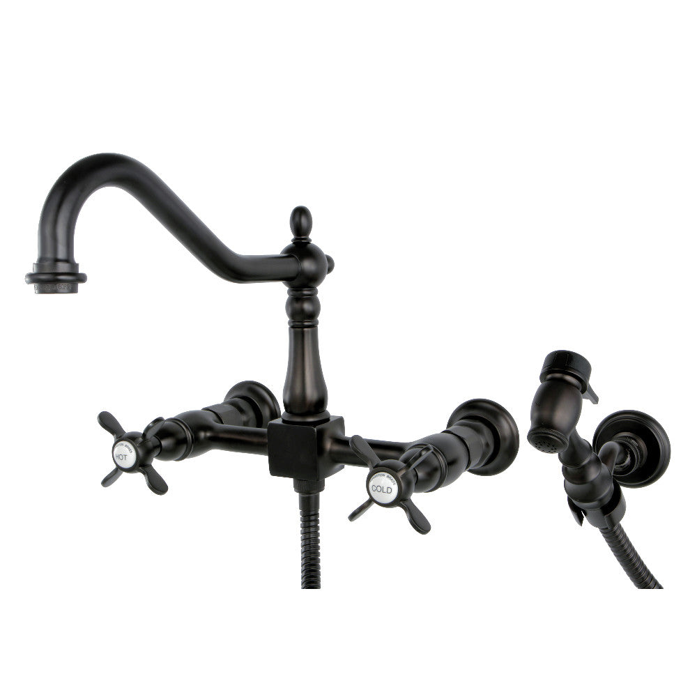 Essex Wall Mount Kitchen Faucet in Oil Rubbed Bronze