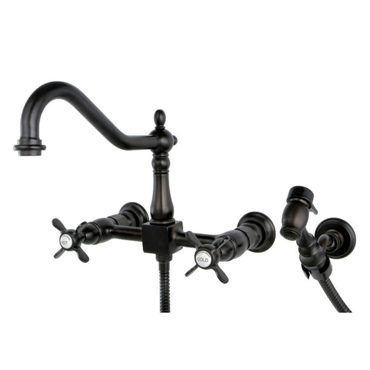 Essex Wall Mount Kitchen Faucet in Oil Rubbed Bronze