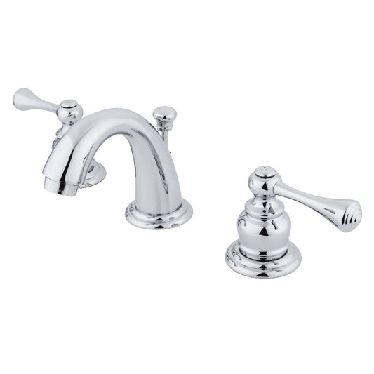 Vintage Widespread Bathroom Faucet in Polished Chrome