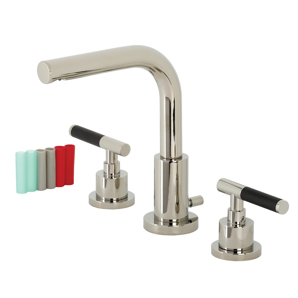 Kaiser Widespread Bathroom Faucet in Polished Nickel