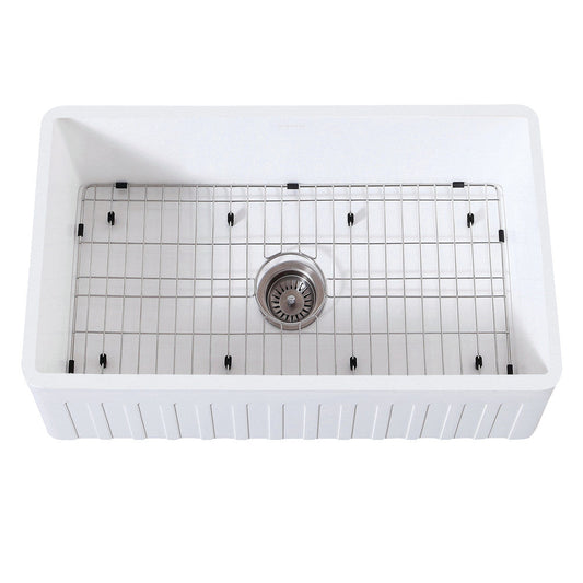Arcticstone 30 Inch Farmhouse Kitchen Sink in White