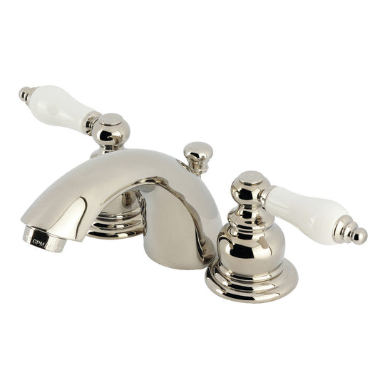 Victorian Mini-Widespread Bathroom Faucet in Polished Nickel