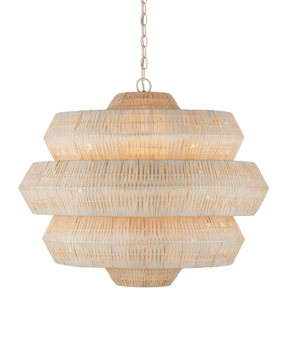 Antibes Medium White Chandelier