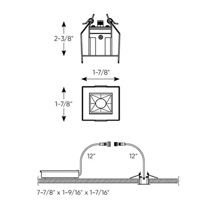 Recessed 5CCT downlight with 1 spot light