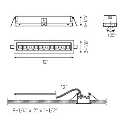 10 Light Microspot Adjustable Recessed Down Light