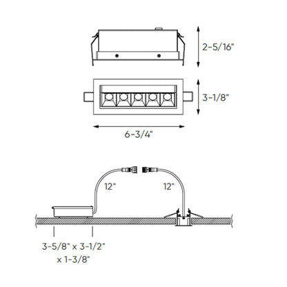 5 Light Microspot LED Recessed Down Light CCT