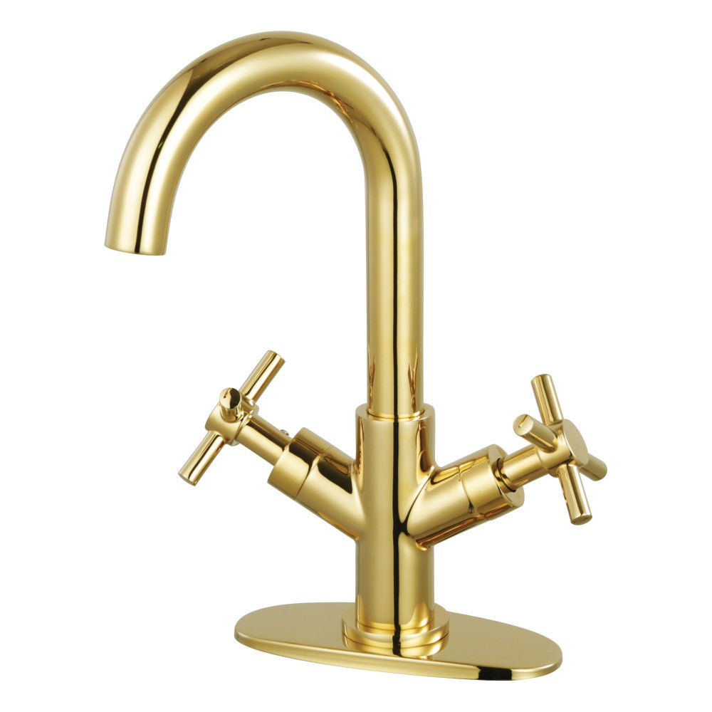 Concord Single-Hole Bathroom Faucet in Polished Brass