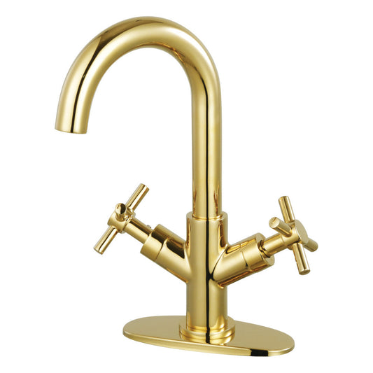 Concord Single-Hole Bathroom Faucet in Polished Brass