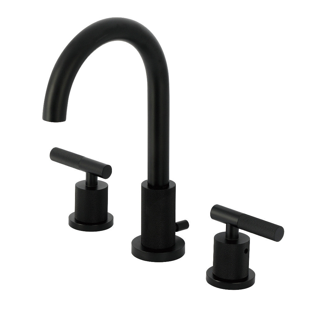 Convergent Widespread Bathroom Faucet in Matte Black