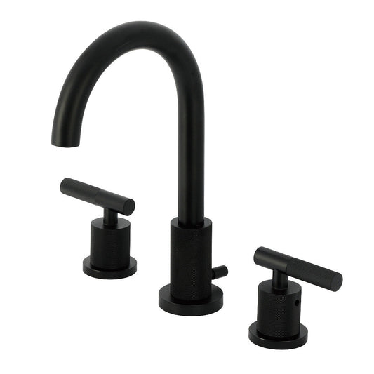 Convergent Widespread Bathroom Faucet in Matte Black