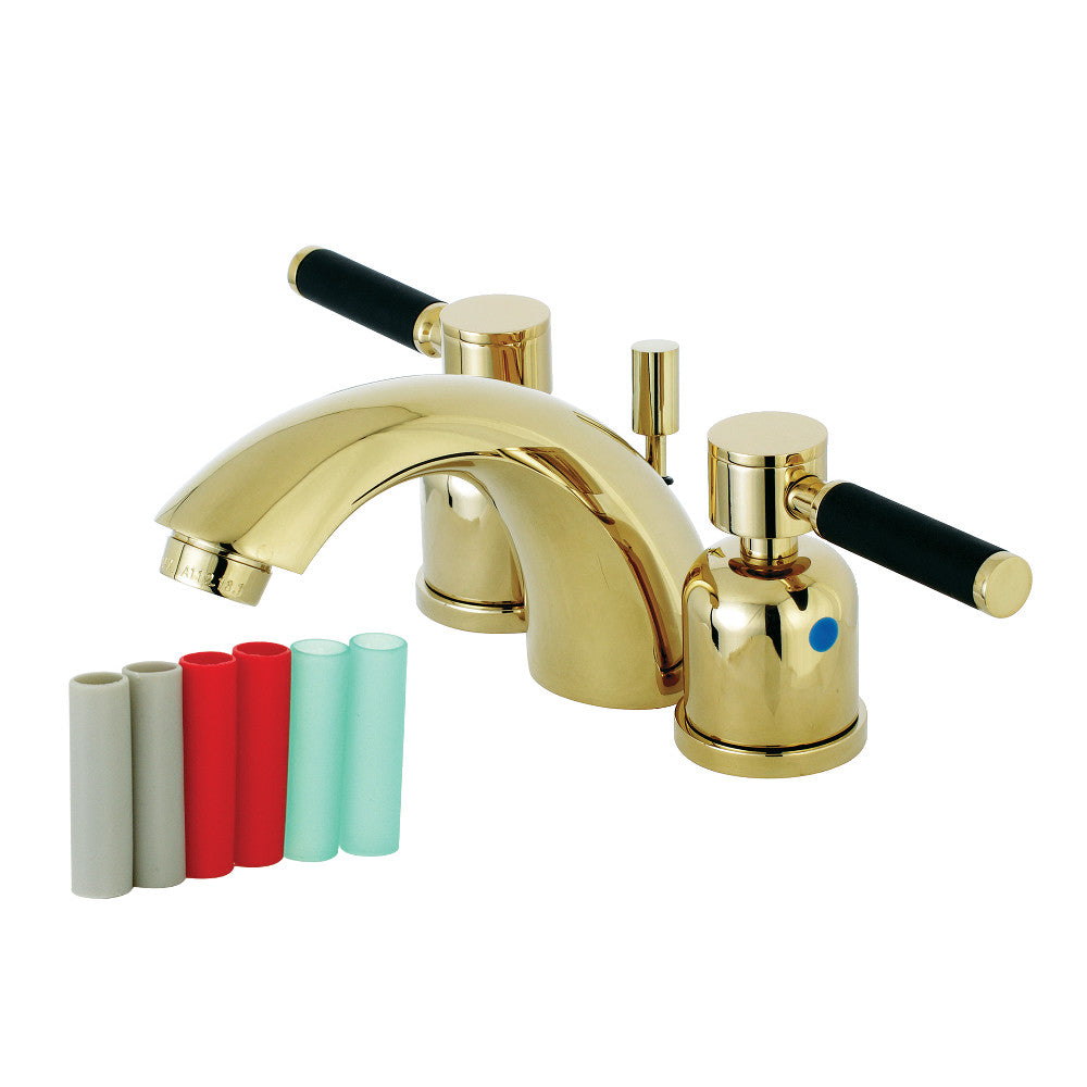 Kaiser Mini-Widespread Bathroom Faucet in Polished Brass