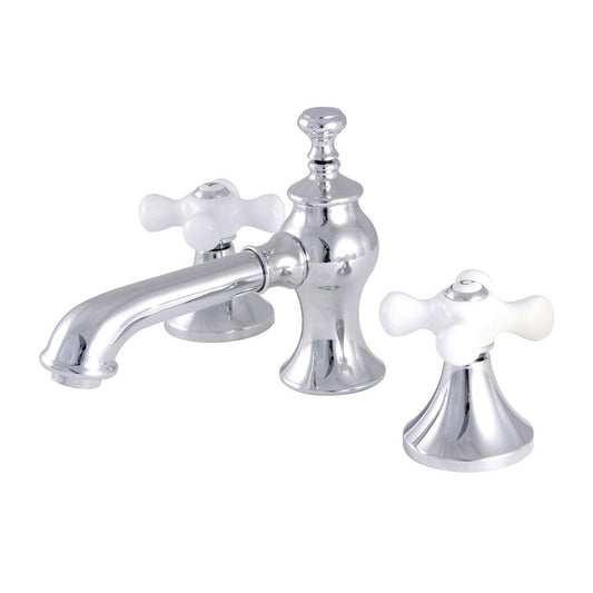 Vintage Widespread Bathroom Faucet in Polished Chrome