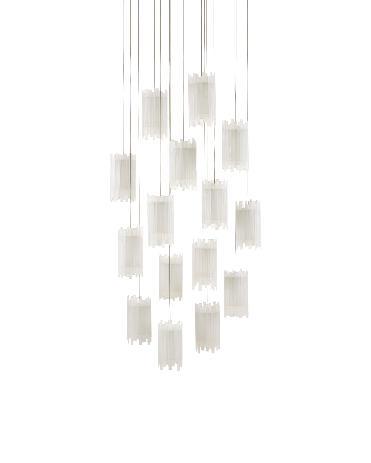 Escenia 15-Light Round Multi-Drop Pendant