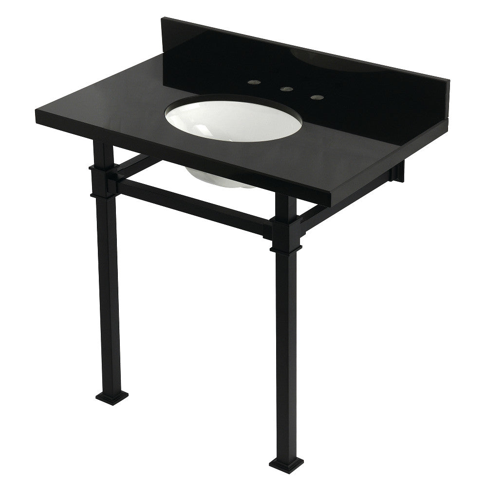 Monarch 36 Inch Console Sink in Black