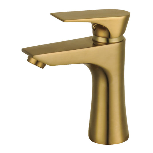 Millennium Single-Hole Bathroom Faucet in Brushed Brass