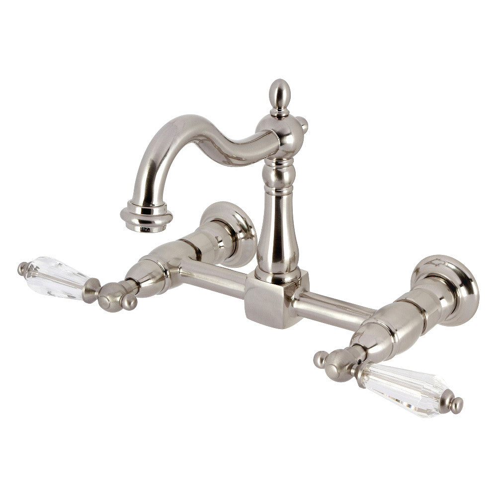 Willshire Wall Mount Kitchen Faucet in Brushed Nickel