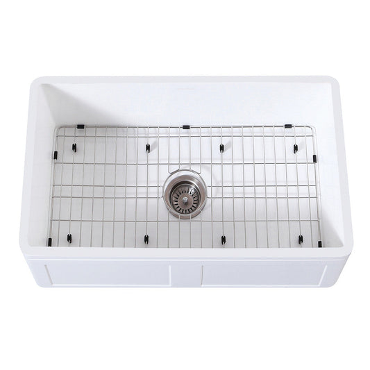 Arcticstone 30 Inch Farmhouse Kitchen Sink in White