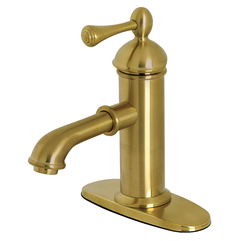 Paris Single-Hole Bathroom Faucet in Brushed Brass
