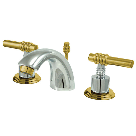 Mini-Widespread Bathroom Faucet in Polished Chrome/Polished Brass