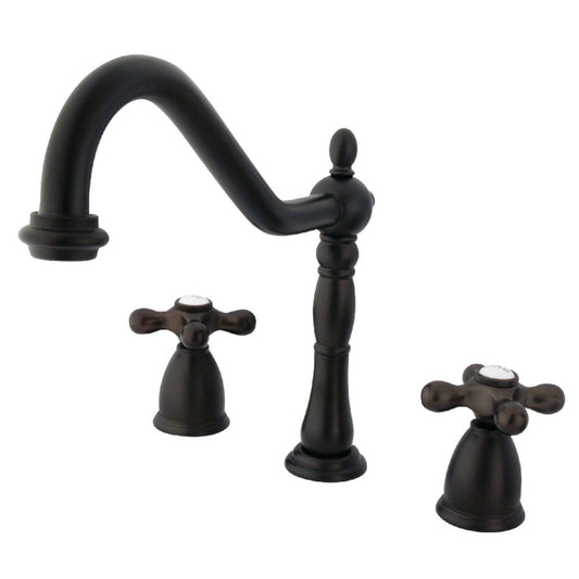 Heritage Widespread Kitchen Faucet in Oil Rubbed Bronze