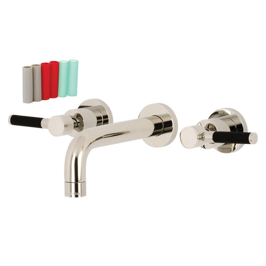 Kaiser Wall-Mount Bathroom Faucet in Polished Nickel