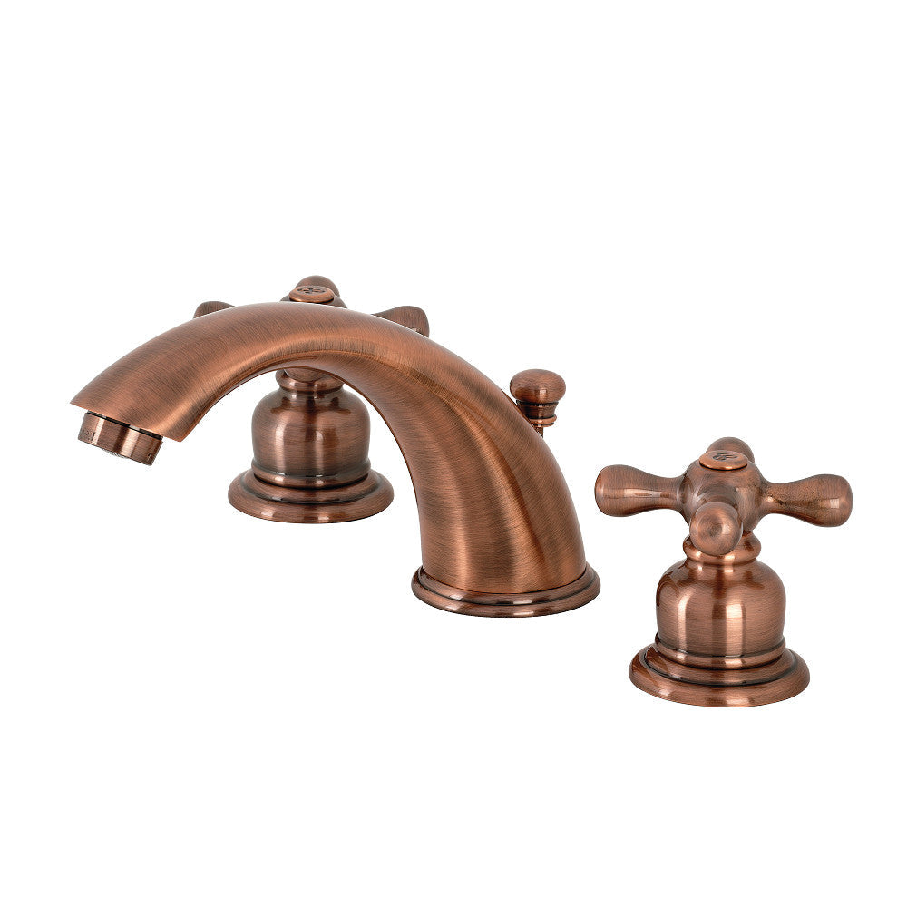 Victorian Widespread Bathroom Faucet in Antique Copper