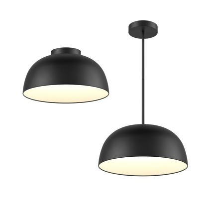 20in 2-1 Pendant and Flush mount, 6 stems