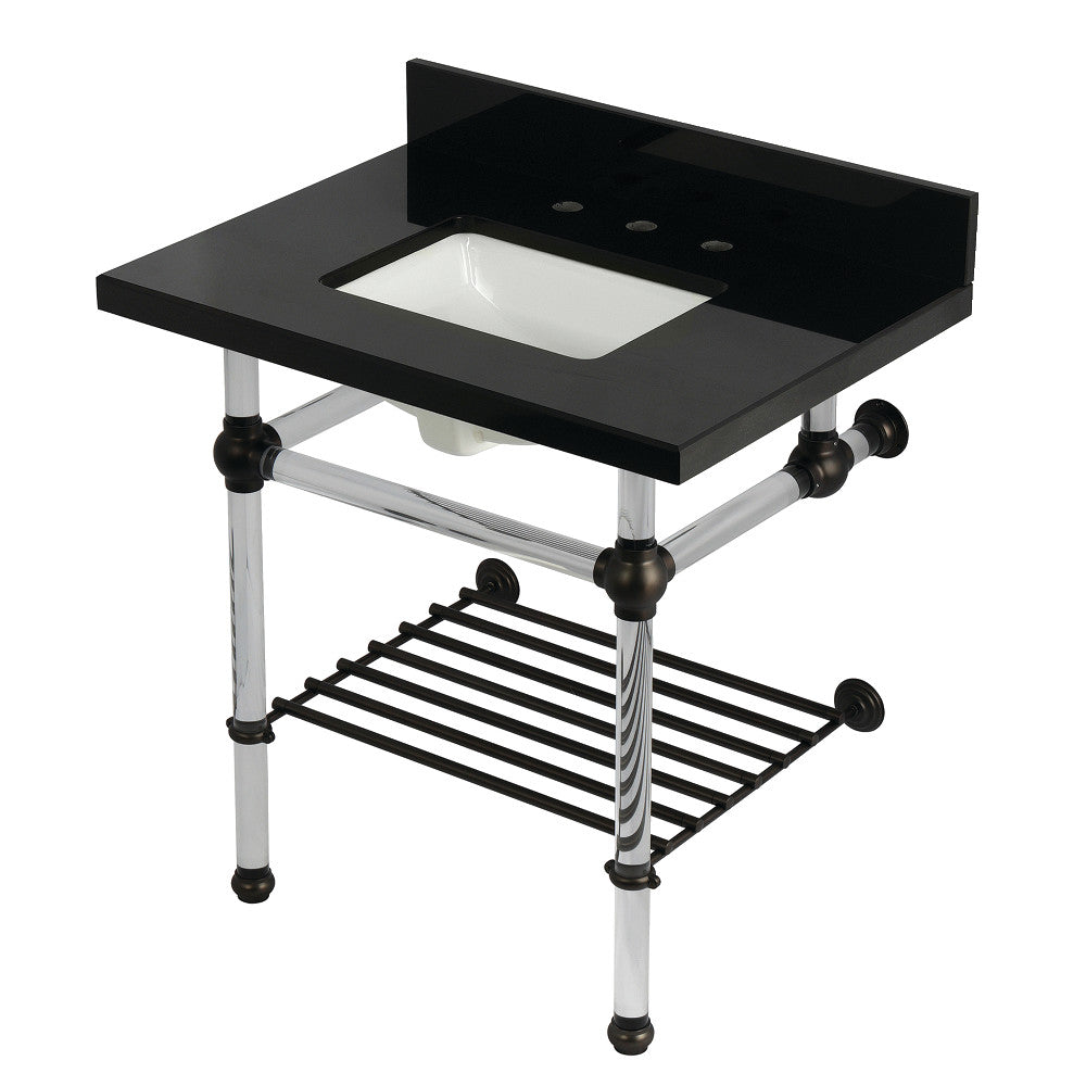 Templeton 30 Inch Console Sink in Oil Rubbed Bronze