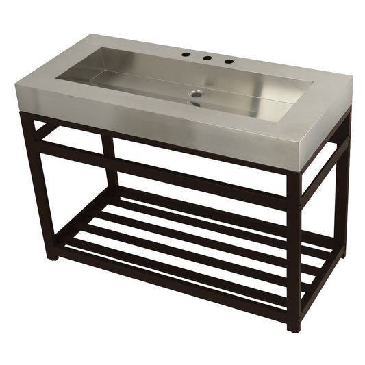 Kingston Commercial 49 Inch Console Sink in Oil Rubbed Bronze