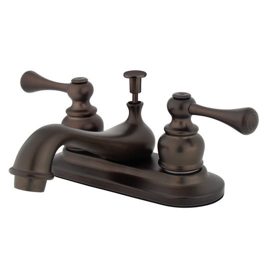 English Vintage 4 Inch Centerset Bathroom Faucet in Oil Rubbed Bronze