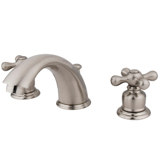 Victorian Widespread Bathroom Faucet in Brushed Nickel