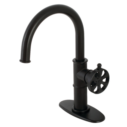 Belknap Single-Hole Bathroom Faucet in Matte Black