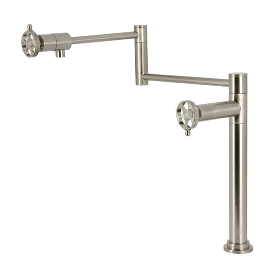 Webb Pot Filler Faucet in Brushed Nickel