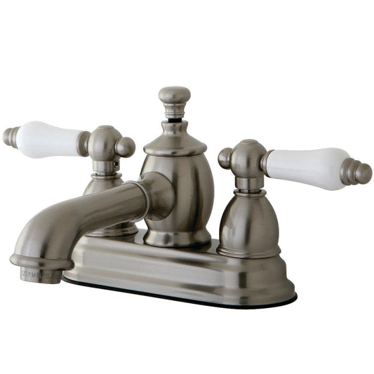 English Country 4 Inch Centerset Bathroom Faucet in Brushed Nickel