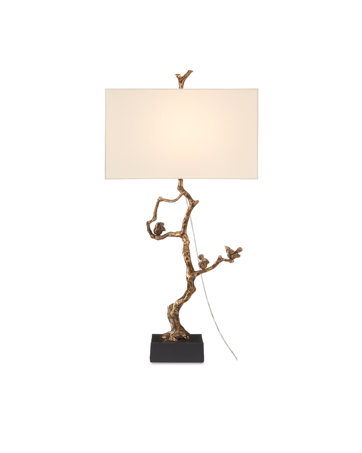 Shadows Brass Table Lamp