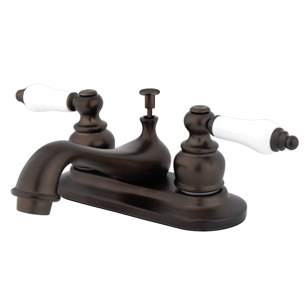 Restoration 4 Inch Centerset Bathroom Faucet in Oil Rubbed Bronze