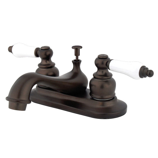 Restoration 4 Inch Centerset Bathroom Faucet in Oil Rubbed Bronze