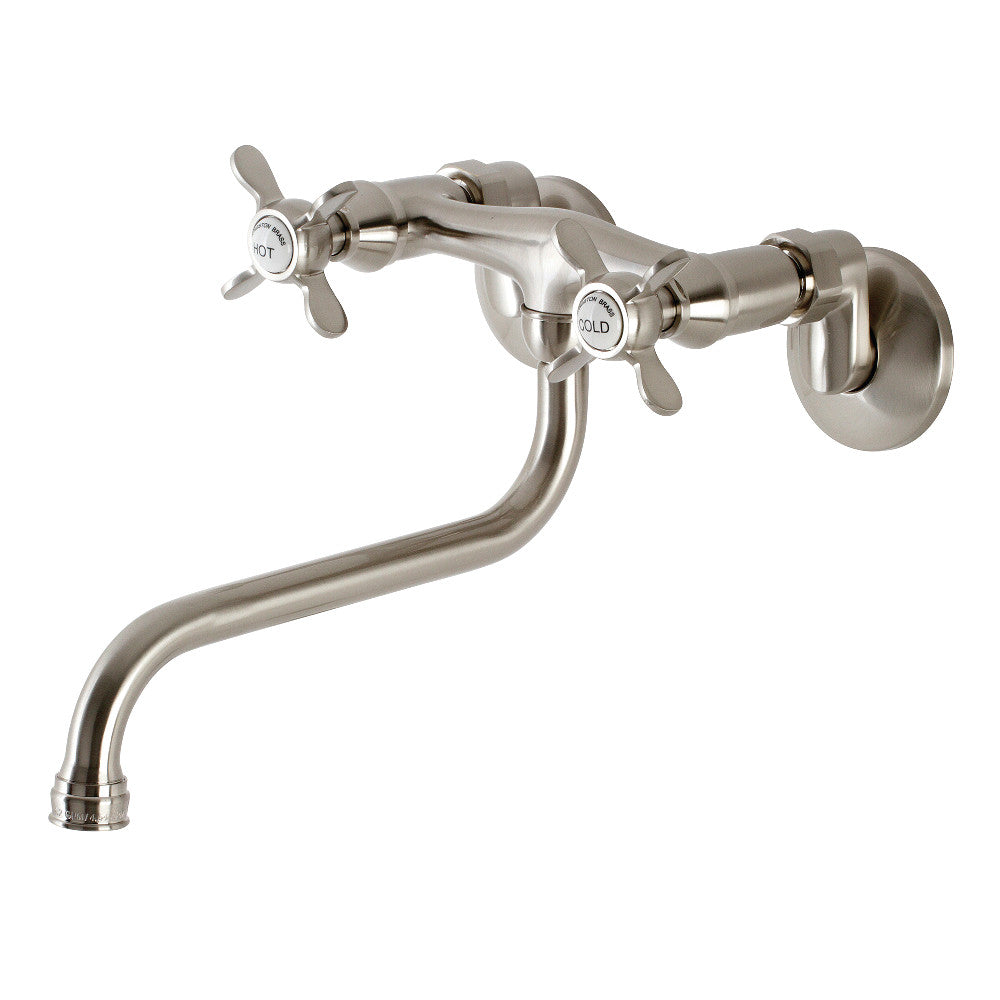 Essex Wall-Mount Bathroom Faucet in Brushed Nickel